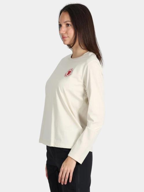 Fjallraven 1960 Logo T-shirt LS W női hosszú ujjú póló homok színben 3