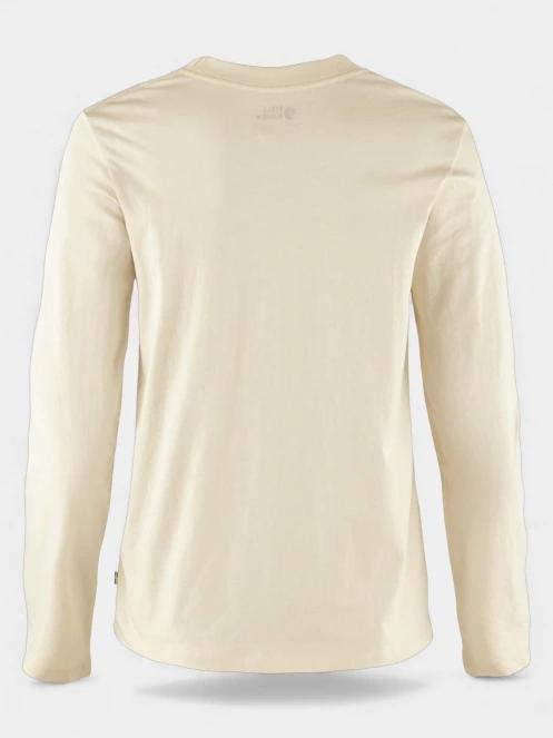 Fjallraven 1960 Logo T-shirt LS W női hosszú ujjú póló homok színben 7