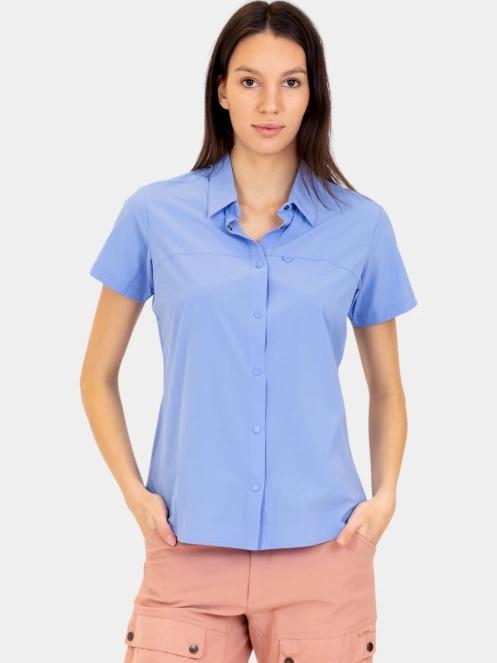 Fjallraven High Coast Lite Shirt SS W női rövid ujjú ing kék színben 2
