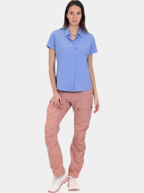 Fjallraven High Coast Lite Shirt SS W női rövid ujjú ing kék színben 5