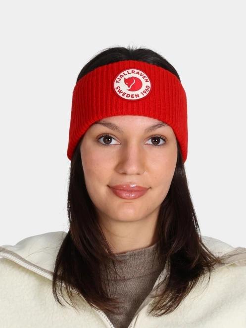 Fjallraven 1960 Logo Headband fejpánt piros színben 2