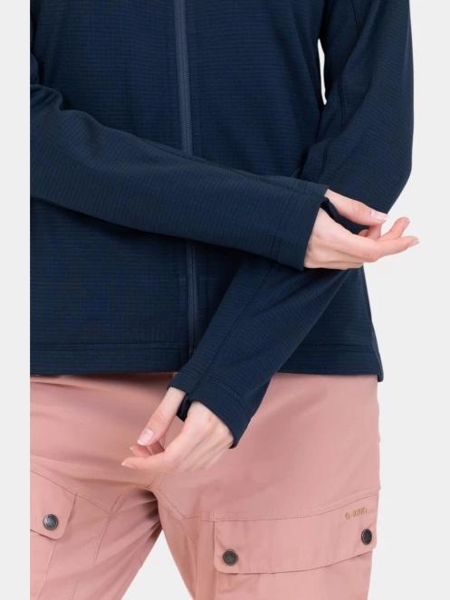 Fjallraven Abisko Lite Fleece Jacket W női polár pulóver sötétkék színben 5