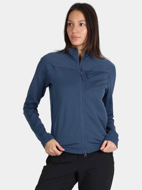 Fjallraven Abisko Lite Fleece Jacket W női polár pulóver kék színben 2