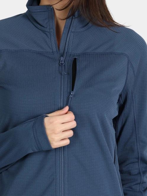 Fjallraven Abisko Lite Fleece Jacket W női polár pulóver kék színben 6