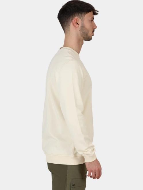 Fjallraven 1960 Logo Badge Sweater M férfi pulóver fehér színben 5