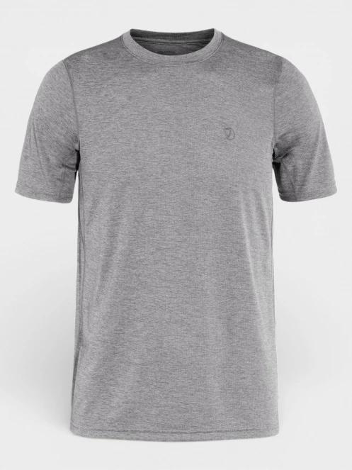 Fjallraven Abisko Day Hike SS M férfi rövid ujjú sport póló szürke színben 5