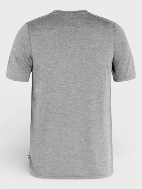 Fjallraven Abisko Day Hike SS M férfi rövid ujjú sport póló szürke színben 6