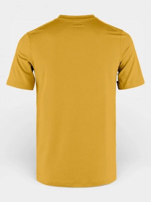 Fjallraven Abisko Day Hike SS M férfi rövid ujjú sport póló sárga színben 3