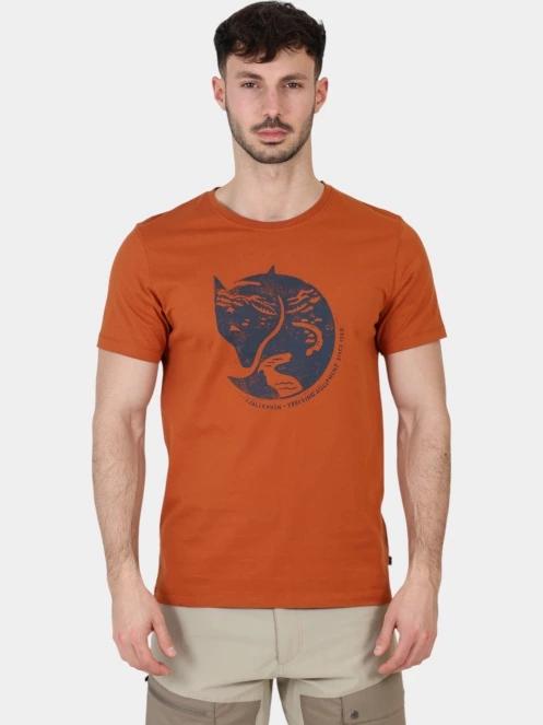 Fjallraven Arctic Fox T-shirt M férfi rövid ujjú póló narancssárga színben 2