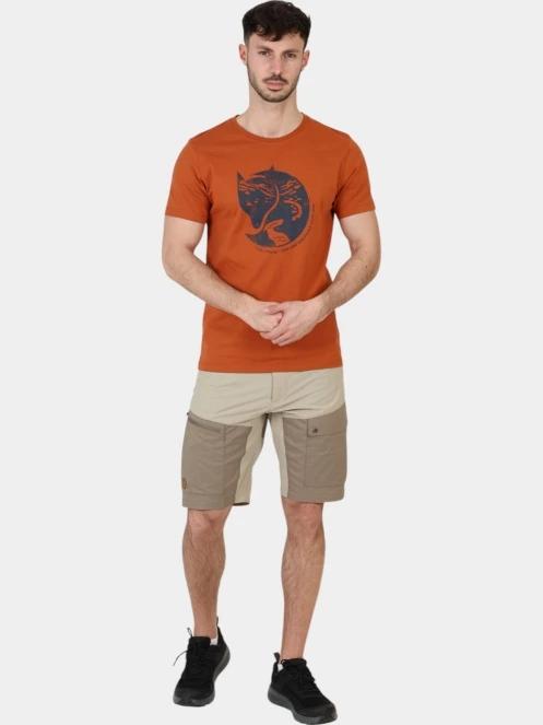 Fjallraven Arctic Fox T-shirt M férfi rövid ujjú póló narancssárga színben 6