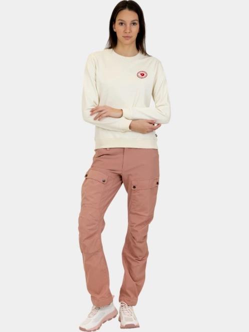 Fjallraven 1960 Logo Badge Sweater W női pulóver fehér színben 5