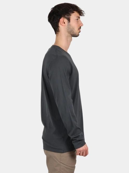 Fjallraven Forever Nature Badge LS M férfi hosszú ujjú póló sötétkék színben 3