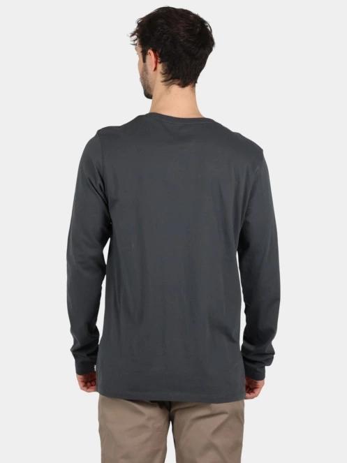 Fjallraven Forever Nature Badge LS M férfi hosszú ujjú póló sötétkék színben 4