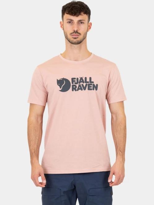 Fjallraven Fjällräven Logo T-shirt M férfi rövid ujjú póló rózsaszín színben 2