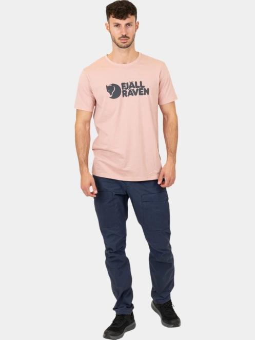 Fjallraven Fjällräven Logo T-shirt M férfi rövid ujjú póló rózsaszín színben 5
