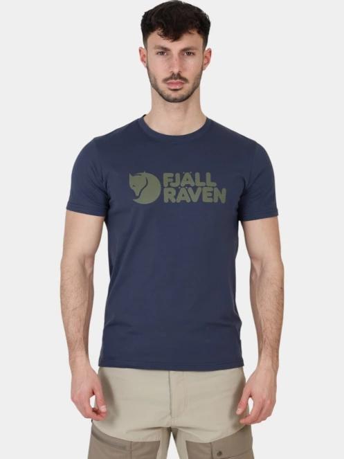 Fjallraven Fjällräven Logo T-shirt M férfi rövid ujjú póló sötétkék színben 2