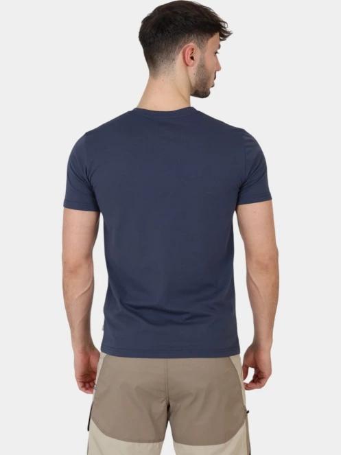 Fjallraven Fjällräven Logo T-shirt M férfi rövid ujjú póló sötétkék színben 4