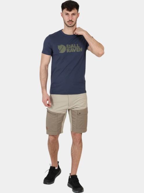 Fjallraven Fjällräven Logo T-shirt M férfi rövid ujjú póló sötétkék színben 6