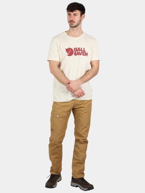 Fjallraven Fjällräven Logo T-shirt M férfi rövid ujjú póló homok színben 5