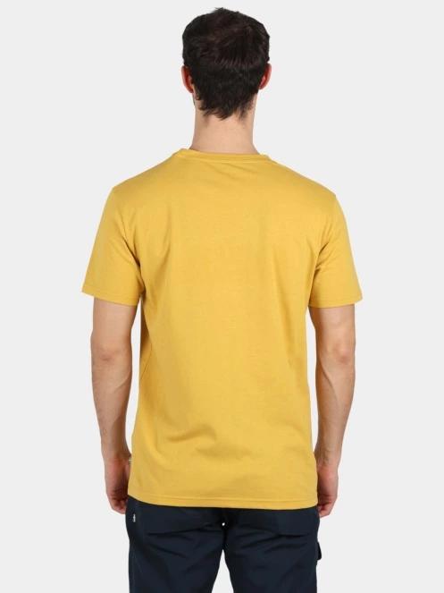 Fjallraven Fjällräven Logo T-shirt M férfi rövid ujjú póló sárga színben 4