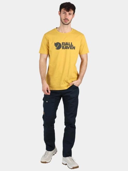 Fjallraven Fjällräven Logo T-shirt M férfi rövid ujjú póló sárga színben 5