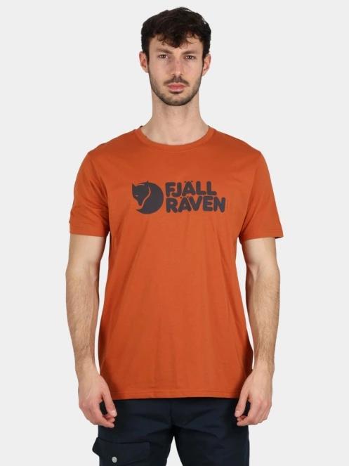 Fjallraven Fjällräven Logo T-shirt M férfi rövid ujjú póló narancssárga színben 2