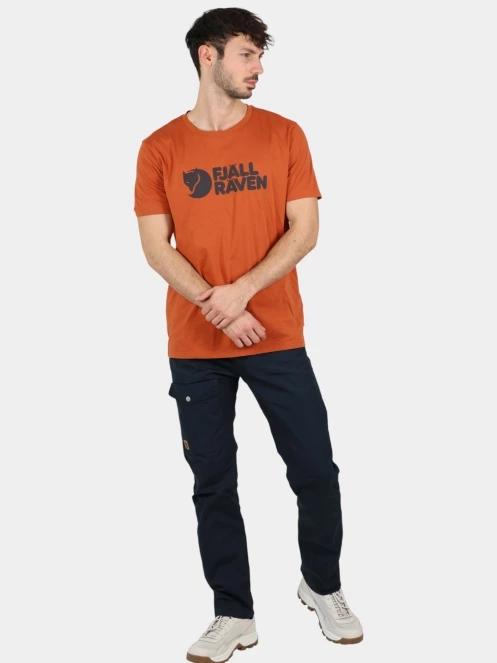 Fjallraven Fjällräven Logo T-shirt M férfi rövid ujjú póló narancssárga színben 5