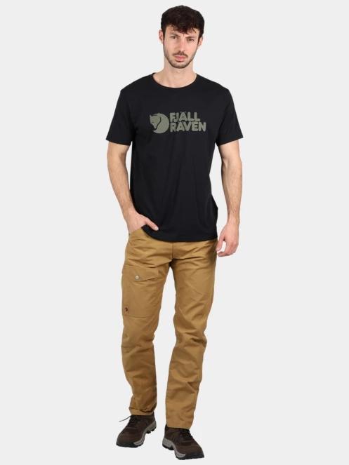 Fjallraven Fjällräven Logo T-shirt M férfi rövid ujjú póló fekete színben 5