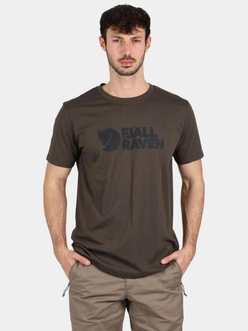 Fjallraven Fjällräven Logo T-shirt M férfi rövid ujjú póló zöld színben 2