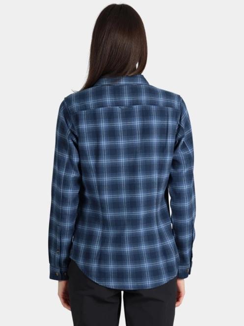 Fjallraven Övik Flannel Shirt W női hosszú ujjú ing kék színben 4
