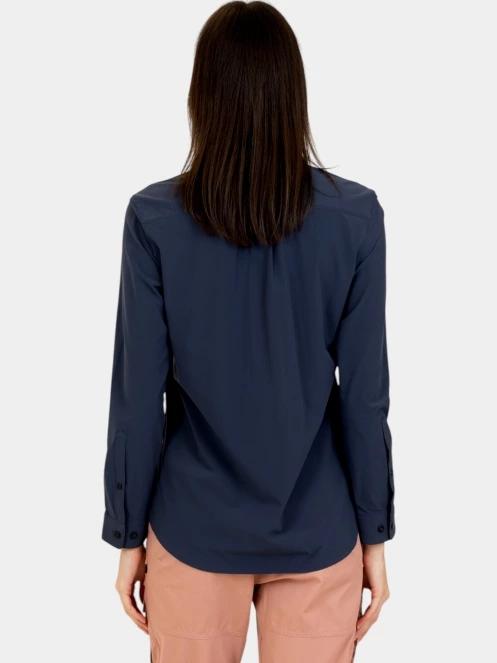 Fjallraven Övik Lite Shirt LS W női hosszú ujjú ing sötétkék színben 4