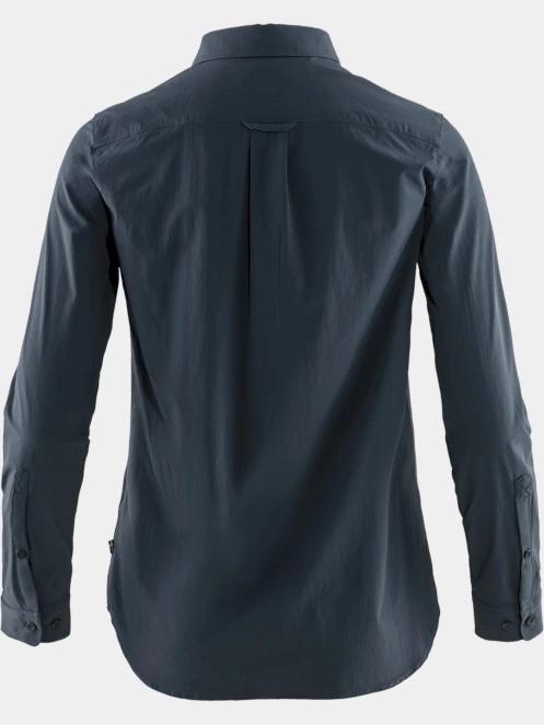 Fjallraven Övik Lite Shirt LS W női hosszú ujjú ing sötétkék színben 6