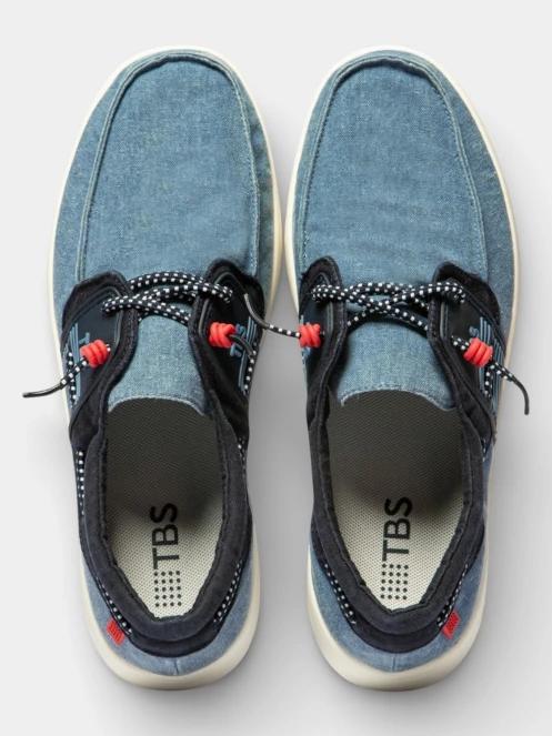 TBS Geoboat férfi slip-on cipő világoskék színben 4