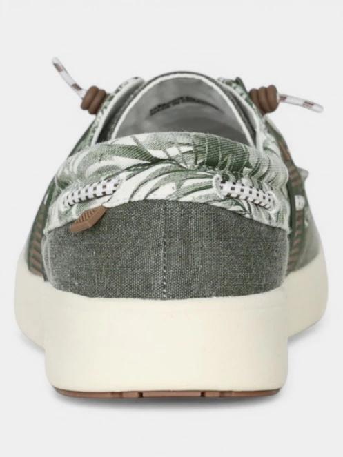 TBS Geoboat férfi slip-on cipő oliva színben 4