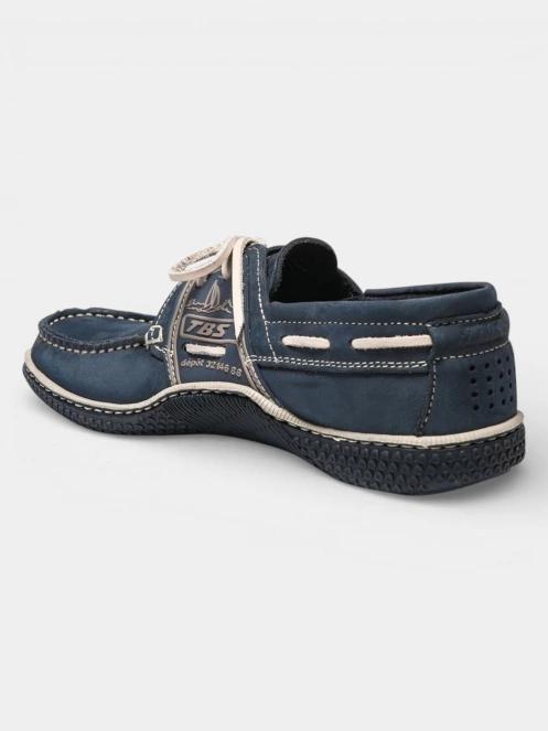 TBS Globek férfi mokaszin sötétkék színben 4