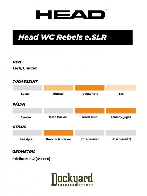 HEAD WC Rebels e.SLR + PRD 12 GW férfi síléc világoskék színben 7