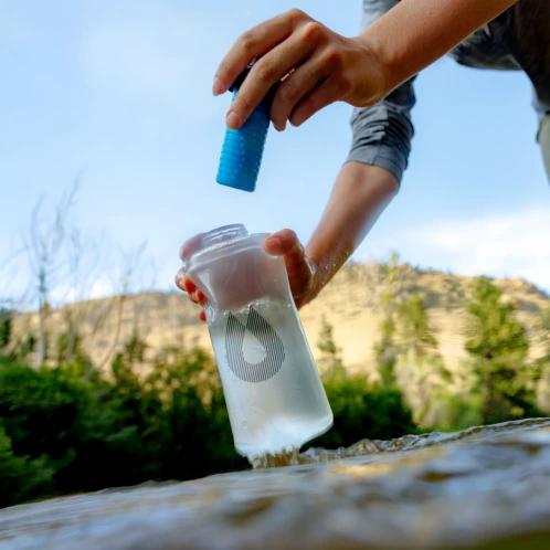 HYDRAPAK Packflask Filter Kit 750ml vízszűrő világoskék színben 6