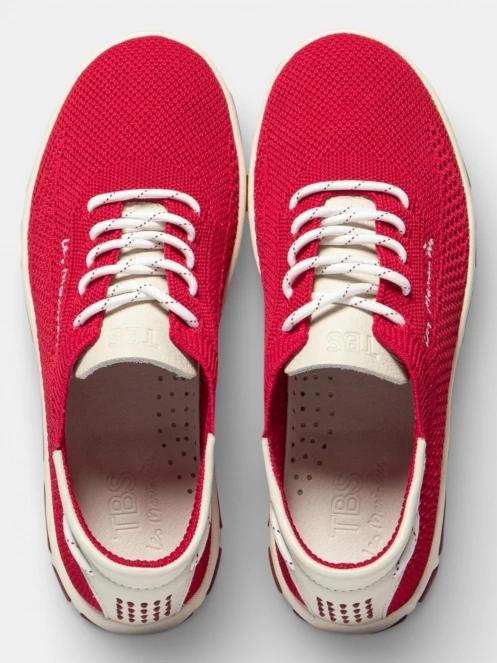 TBS Jazaria női rövid szárú cipő piros színben 4