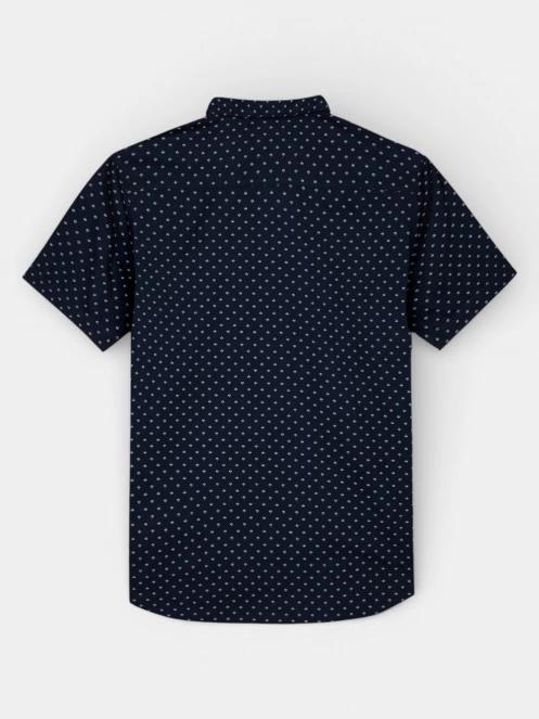 TBS Kevincha férfi rövid ujjú ing sötétkék színben 3