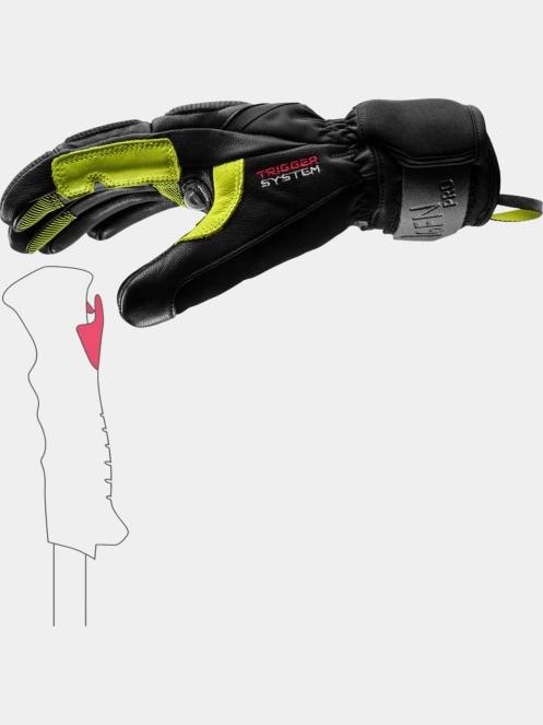 LEKI Griffin Pro 3D férfi síkesztyű fekete színben 5