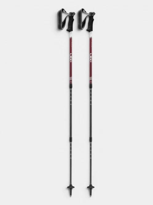 LEKI Trail Lite, 100 - 135 cm túrabot bordó színben 7