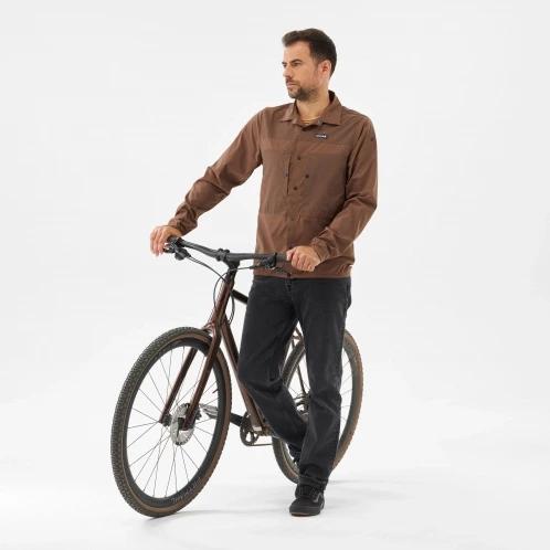 Lafuma Hybrid Tour Shirt Ls M férfi hosszú ujjú ing barna színben 7