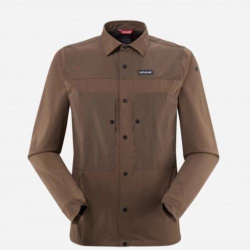 Lafuma Hybrid Tour Shirt Ls M férfi hosszú ujjú ing barna színben 8