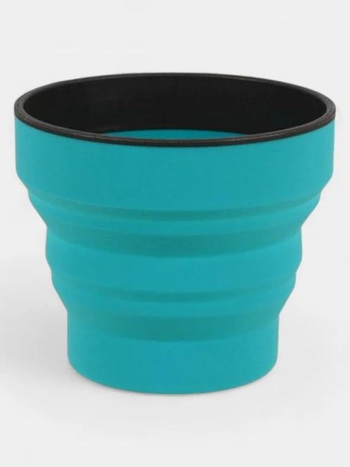 Lifemarque Silicone Ellipse Flexi-Mug összecsukható pohár kék színben 2
