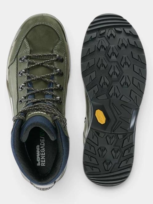 Lowa Renegade GTX MID férfi vízhatlan túrabakancs oliva színben 8