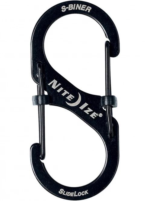 Niteize SlideLock karabíner #2 karabiner fekete színben 2