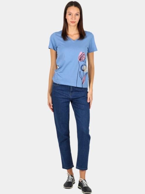 TBS Melbatee női rövid ujjú póló kék színben 5