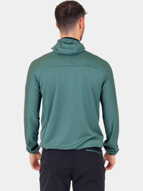 Millet Lokka Hoodie Iii M férfi polár pulóver zöld színben 4