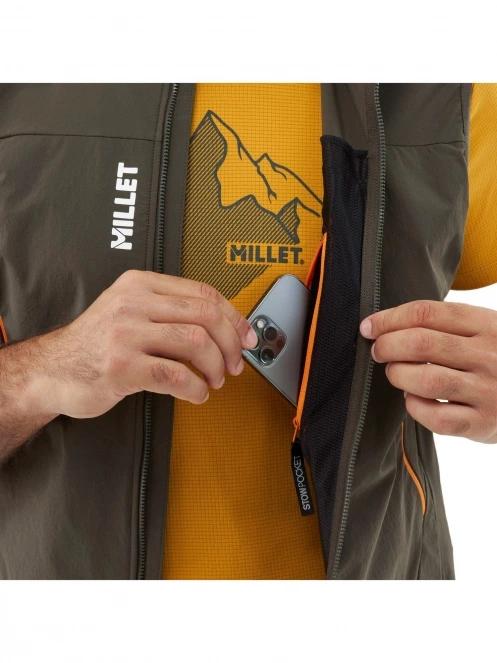 Millet Fusion Xcs V M férfi mellény oliva színben 5