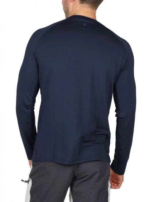 Musto Evo Sunblock Ls Tee 2.0 férfi hosszú ujjú sport póló sötétkék színben 4